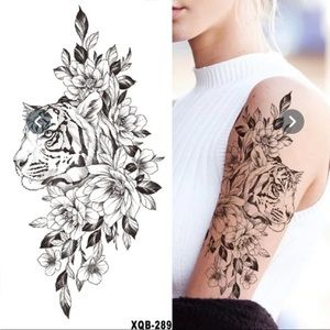 Have two lions tattoos available